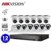 CAMERA HIKVISION TRỌN BỘ 2 – 12 MẮT