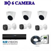 TRỌN BỘ 6 CAMERA KBVISION FULL HD 2.0