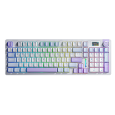 Bàn Phím Cơ Không Dây Gaming Aula S98 Pro Trắng+Tím+Xanh Dương Caramel Latte